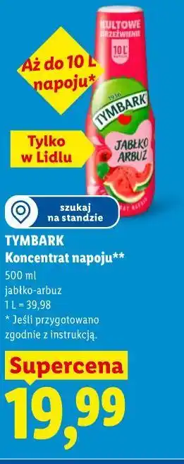 Lidl TYMBARK Koncentrat napoju oferta