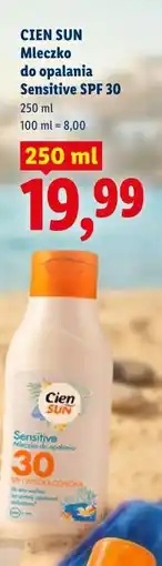 Lidl CIEN SUN Mleczko do opalania Sensitive SPF 30 oferta