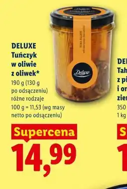 Lidl DELUXE Tuńczyk w oliwie z oliwek oferta