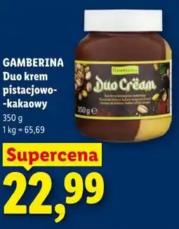 Lidl GAMBERINA Duo krem pistacjowo-kakaowy oferta