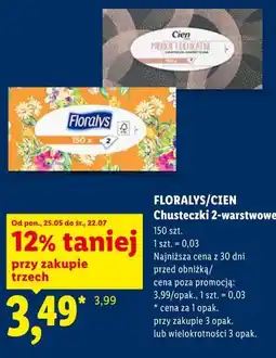 Lidl FLORALYS/CIEN Chusteczki 2-warstwowe oferta