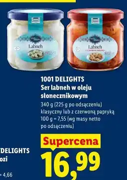 Lidl 1001 DELIGHTS Ser labneh w oleju słonecznikowym oferta