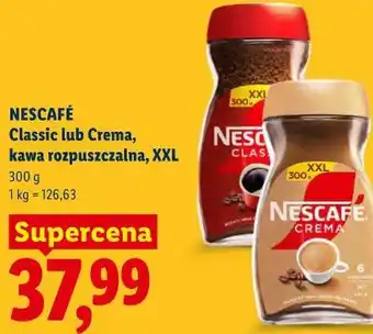 Lidl Nescafé Classic lub Crema, kawa rozpuszczalna, XXL oferta