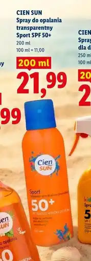 Lidl Spray do opalania oferta