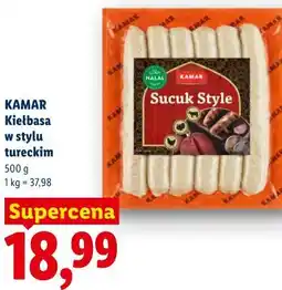 Lidl KAMAR Kiełbasa w stylu tureckim oferta