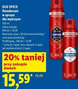 Lidl OLD SPICE Dezodorant w sprayu dla mężczyzn oferta