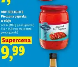 Lidl 1001 DELIGHTS Pieczona papryka w oleju oferta