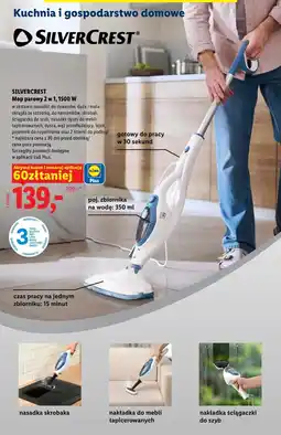 Lidl SILVERCREST Mop parowy 2 w 1, 1500 W oferta