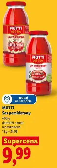 Lidl MUTTI Sos pomidorowy oferta