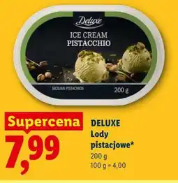 Lidl DELUXE Lody pistacjowe oferta