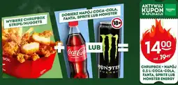Żabka CHRUPBOX + NAPÓJ 0,5 L: COCA-COLA, FANTA, SPRITE LUB MONSTER ENERGY oferta