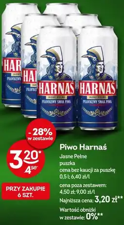 Żabka Piwo Harnaś Jasne Pełne oferta