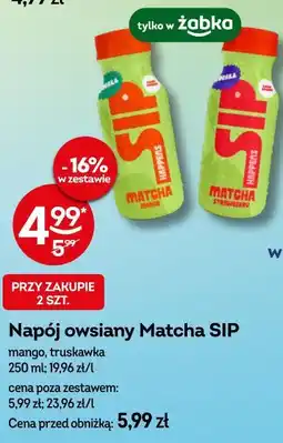 Żabka Napój owsiany Matcha SIP oferta