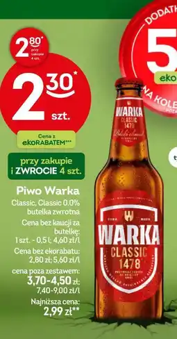 Żabka Piwo Warka Classic oferta