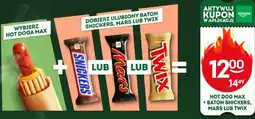 Żabka HOT DOG MAX + BATON SNICKERS, MARS LUB TWIX oferta