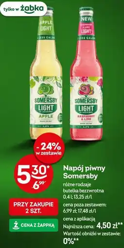 Żabka Napój piwny Somersby oferta