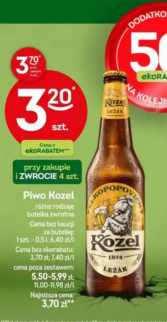 Żabka Piwo Kozel oferta