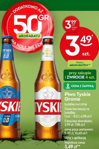 Żabka Piwo Tyskie Gronie oferta