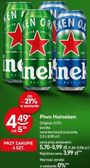 Żabka Piwo Heineken oferta