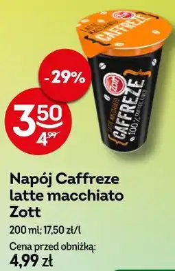 Żabka Napój Caffreze latte macchiato Zott oferta