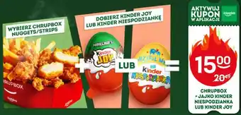 Żabka Chrupbox + Jajko Kinder Niespodzianka lub Kinder Joy oferta