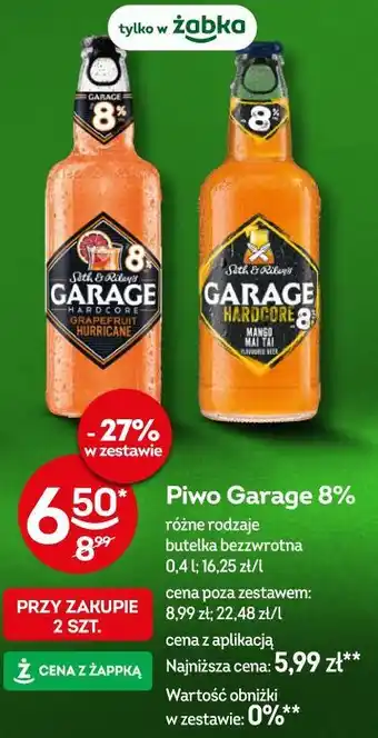 Żabka Piwo Garage 8% oferta