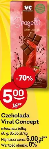Żabka Czekolada Viral Concept mleczna z żelką oferta