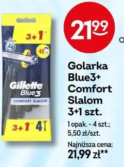 Żabka Golarka Blue3+ Comfort Slalom 3+1 szt oferta