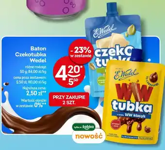 Żabka Baton Czekotubka Wedel oferta