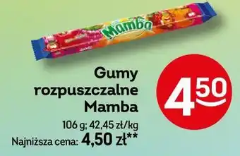 Żabka Gumy rozpuszczalne Mamba oferta