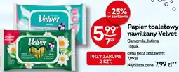 Żabka Papier toaletowy nawilżany Velvet oferta