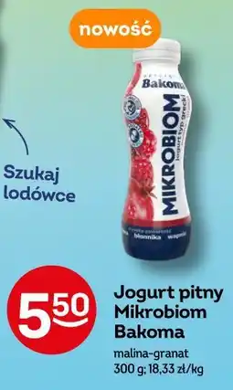 Żabka Jogurt pitny Mikrobiom Bakoma oferta