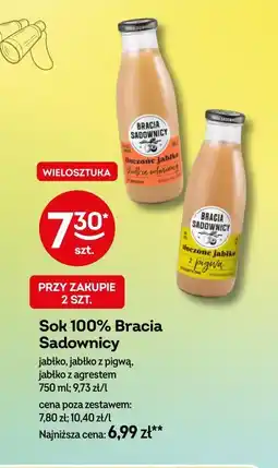 Żabka Sok 100% Bracia Sadownicy oferta