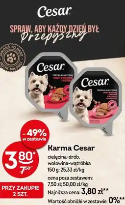 Żabka Karma Cesar cielęcina-drób, wołowina-wątróbka oferta