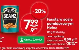 Żabka Fasola w sosie pomidorowym Heinz oferta
