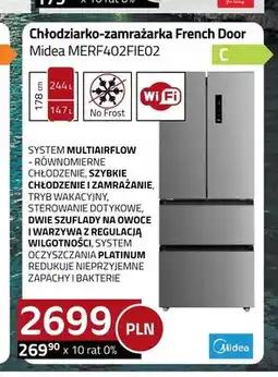 Kakto Chłodziarko-zamrażarka French Door Midea oferta