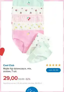 Smyk Majtki figi dziewczęce Cool Club mix 7-pak oferta