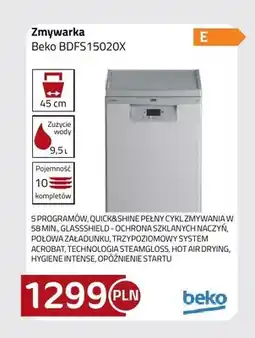 Kakto Zmywarka Beko BDFS15020X oferta