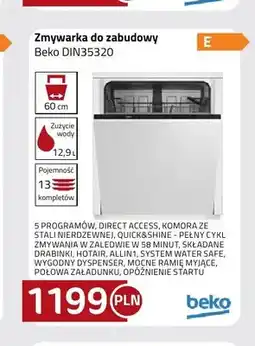 Kakto Zmywarka do zabudowy Beko DIN35320 oferta