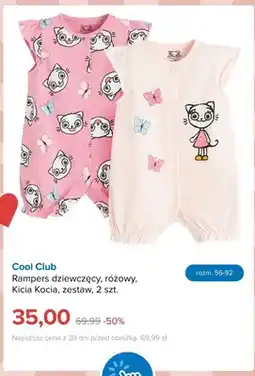 Smyk Rampers dziewczęcy Cool Club Kicia Kocia 2-pak oferta