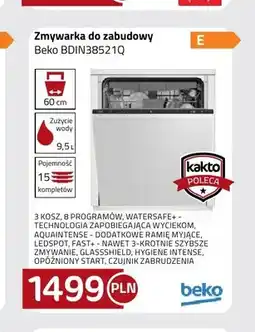 Kakto Zmywarka do zabudowy Beko BDIN38521Q oferta