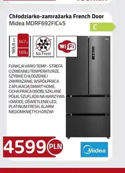 Kakto Chłodziarko-zamrażarka French Door Midea MDRF692FIC45 oferta