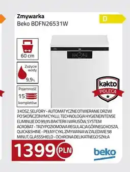 Kakto Zmywarka Beko BDFN26531W oferta