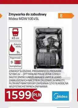 Kakto Zmywarka do zabudowy Midea MDW10E4SL oferta