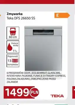 Kakto Zmywarka Teka DFS 26650 SS oferta