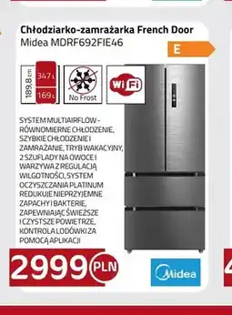 Kakto Chłodziarko-zamrażarka French Door Midea MDRF692FIE46 oferta