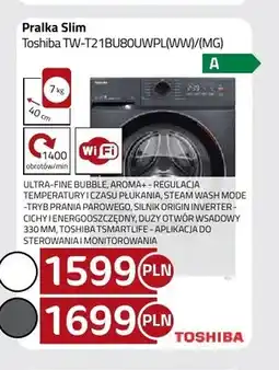 Kakto Pralka Slim Toshiba TW-T21BU80UWPL(WW) oferta