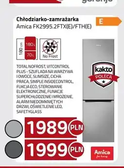 Kakto Chłodziarko-zamrażarka Amica FK2995,2FTX(E) oferta