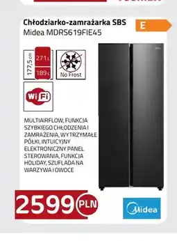 Kakto Chłodziarko-zamrażarka SBS Midea MDRS619FIE45 oferta