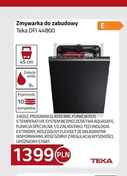 Kakto Zmywarka do zabudowy Teka DFI 44800 oferta